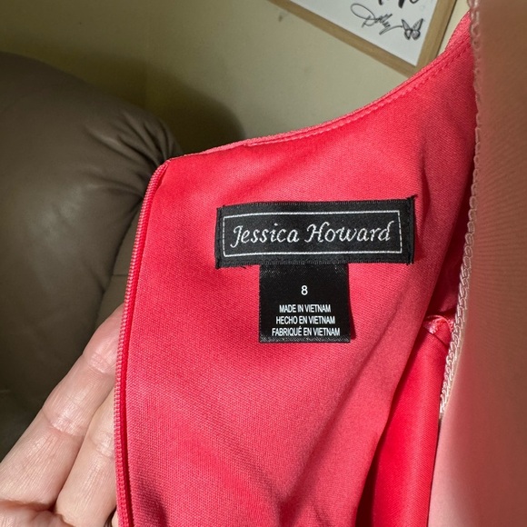 JESSICA HOWARD Elegant Pink Sleeveless Dress size 8 - Picture 9 of 11